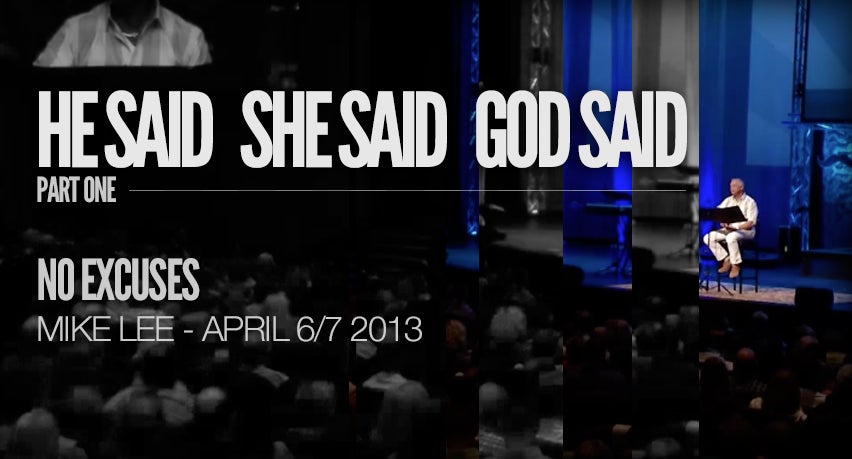 He Said, She Said, God Said: No Excuses episode artwork